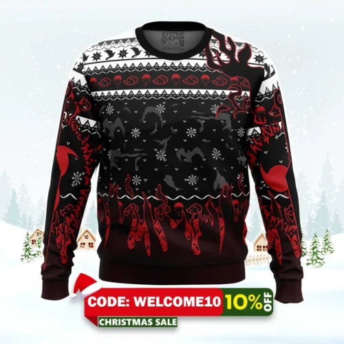 uchiha emblem naruto christmas sweater 2