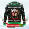 ugly slasher horror movie ugly christmas sweater 1