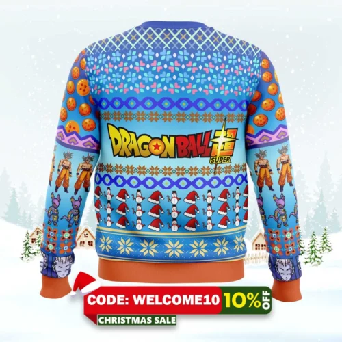 ultra instinct goku dragon ball super ugly christmas sweater 2