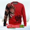 unbreakable red riot my hero academia ugly christmas sweater 1