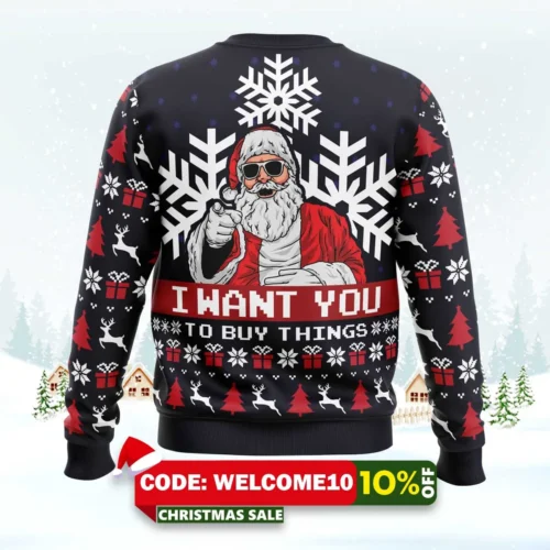 uncle santa claus ugly christmas sweater 2