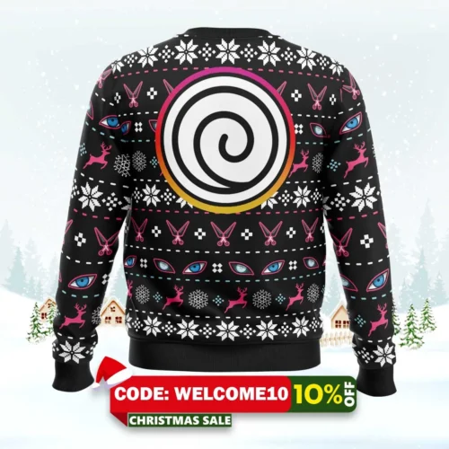 uzumaki clan christmas boruto christmas sweater 2