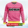 vegeta pink badman dragon ball z ugly christmas sweater 1