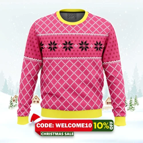 vegeta pink badman dragon ball z ugly christmas sweater 2