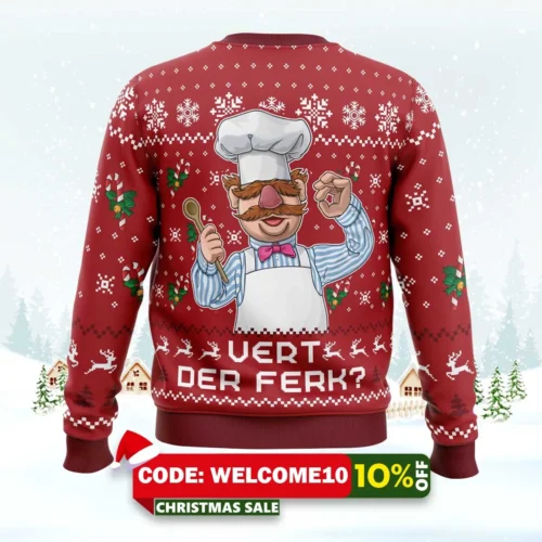 Vert Der Ferk The Muppet Show Ugly Christmas Sweater 1 vert der ferk the muppet show ugly christmas sweater 2