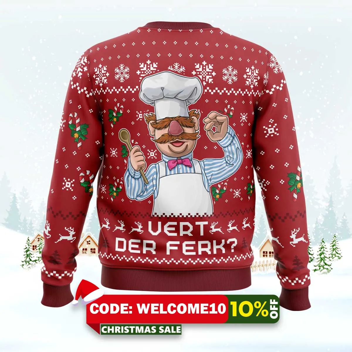 vert der ferk the muppet show ugly christmas sweater 2 vert der ferk the muppet show ugly christmas sweater 2