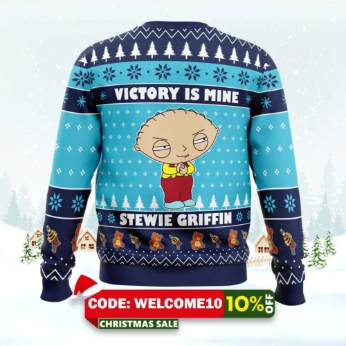 victory is mine family guy ugly christmas sweater 2