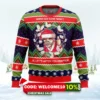 wanna see some magic bad santa ugly christmas sweater 1