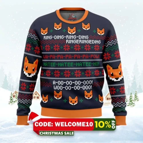 what does the fox say christmas sweater 1
