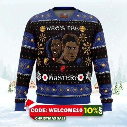 whose the master the last dragon ugly christmas sweater 1