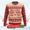 wild turkey bourbon ugly christmas sweater 1