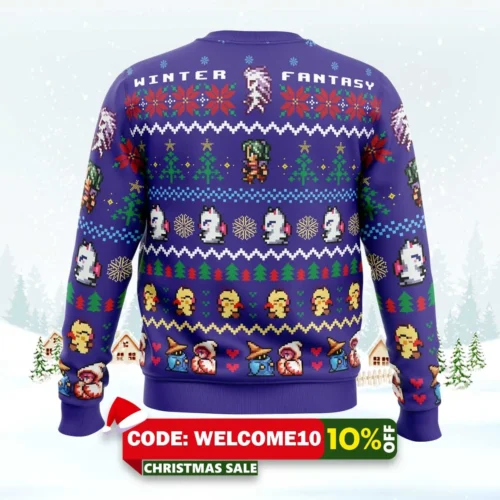 winter fantasy final fantasy ugly christmas sweater 2