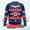 winter soldier captain america marvel ugly christmas sweater 1