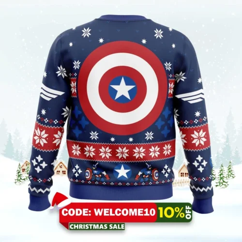 winter soldier captain america marvel ugly christmas sweater 2