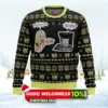 woman yelling at cat meme ugly christmas sweater 1