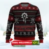 world of warcraft for the horde ugly christmas sweater 1