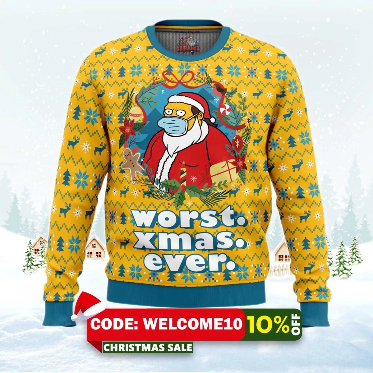 worst christmas ever simpsons ugly christmas sweater 1 worst christmas ever simpsons ugly christmas sweater 1