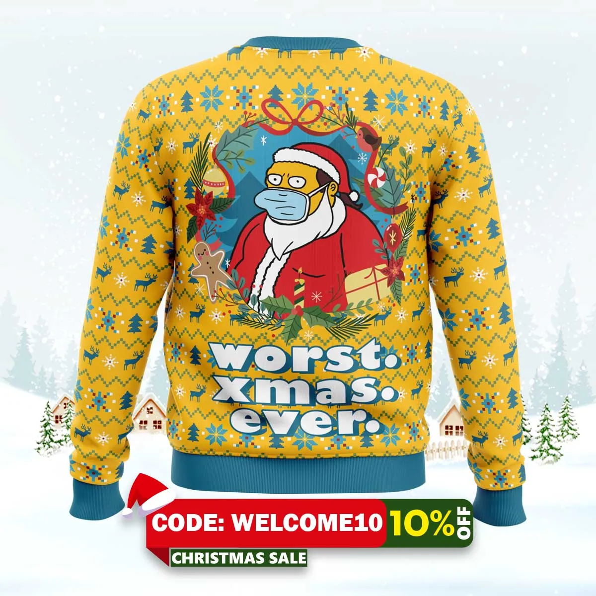worst christmas ever simpsons ugly christmas sweater 2 worst christmas ever simpsons ugly christmas sweater 2