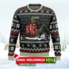 wrong size dinosaurs ugly christmas sweater 1