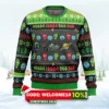 wubba lubba rick and morty ugly christmas sweater 1