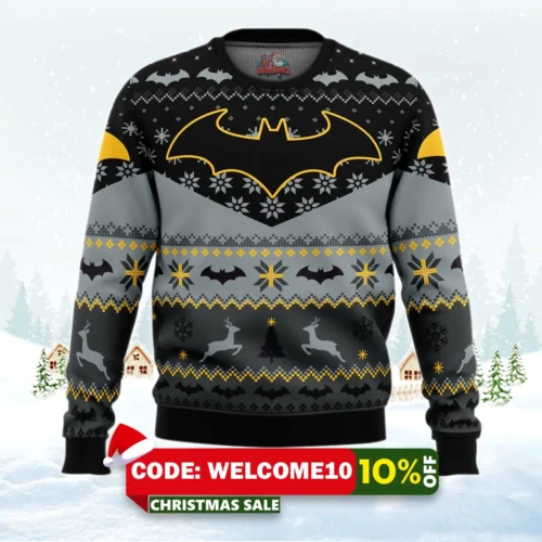xmas batman dc comics ugly christmas sweater 1