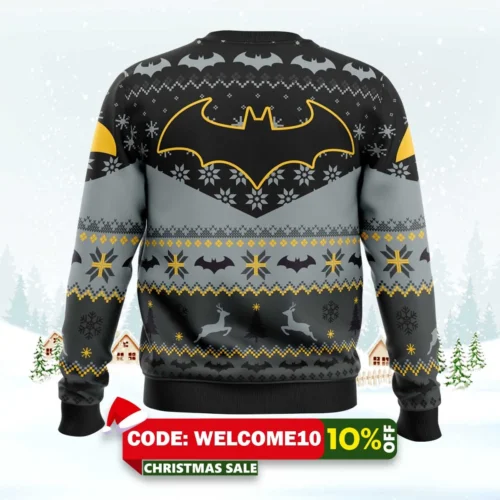xmas batman dc comics ugly christmas sweater 2