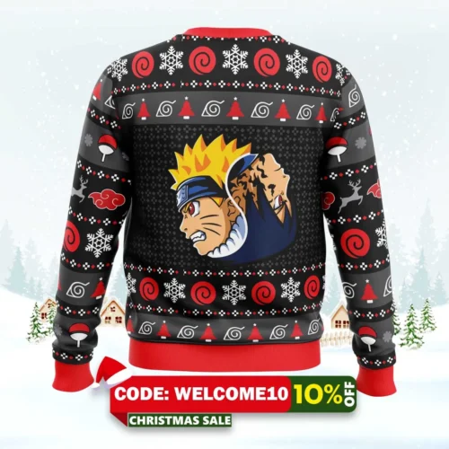 yin yang naruto sasuke ugly christmas sweater 2