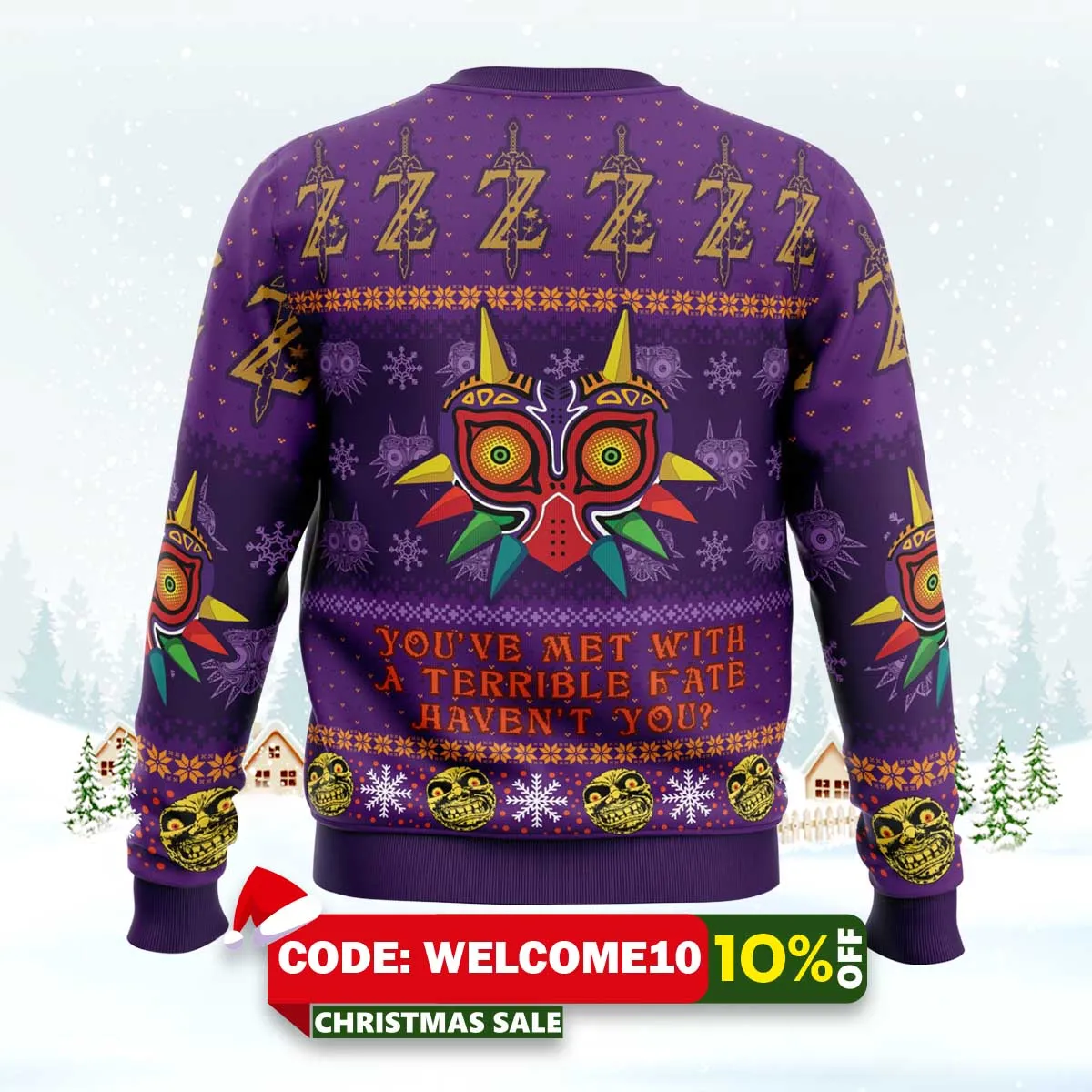 you met with a terrible fate the legend of zelda ugly christmas sweater 2 you met with a terrible fate the legend of zelda ugly christmas sweater 2