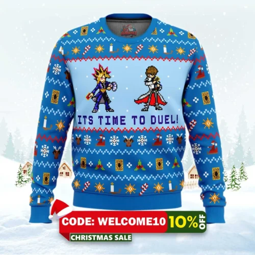 yugioh its time to duel ugly christmas sweater 1