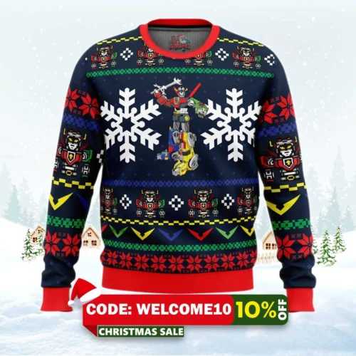 yuletron voltron ugly christmas sweater 1