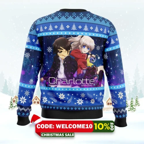 yuu and nao charlotte ugly christmas sweater 2