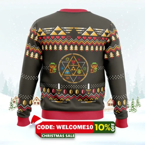 zelda rubies ugly christmas sweater 2