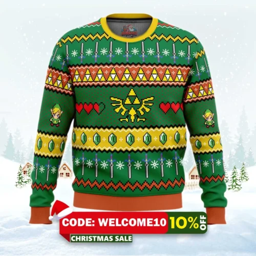 zelda ugly christmas sweater 1