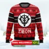 zeon the gundam ugly christmas sweater 1