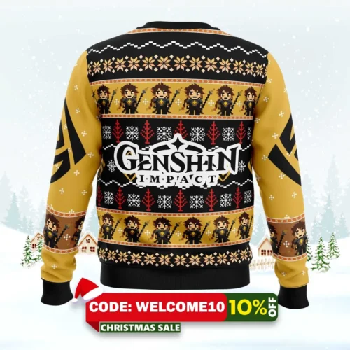 zhongli genshin impact ugly christmas sweater 2